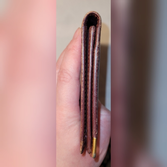 Auth Vintage Cartier Long Pills Mast Line Bordeaux Calfskin Leather- Burgundy - Picture 11 of 16